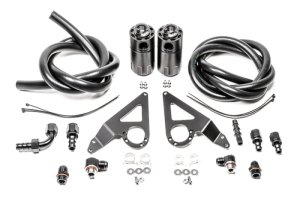Subaru BRZ Oil Catch Can Kit - Radium Engineering - Dual Catch Can Kit, Fluid Lock - `22-`27